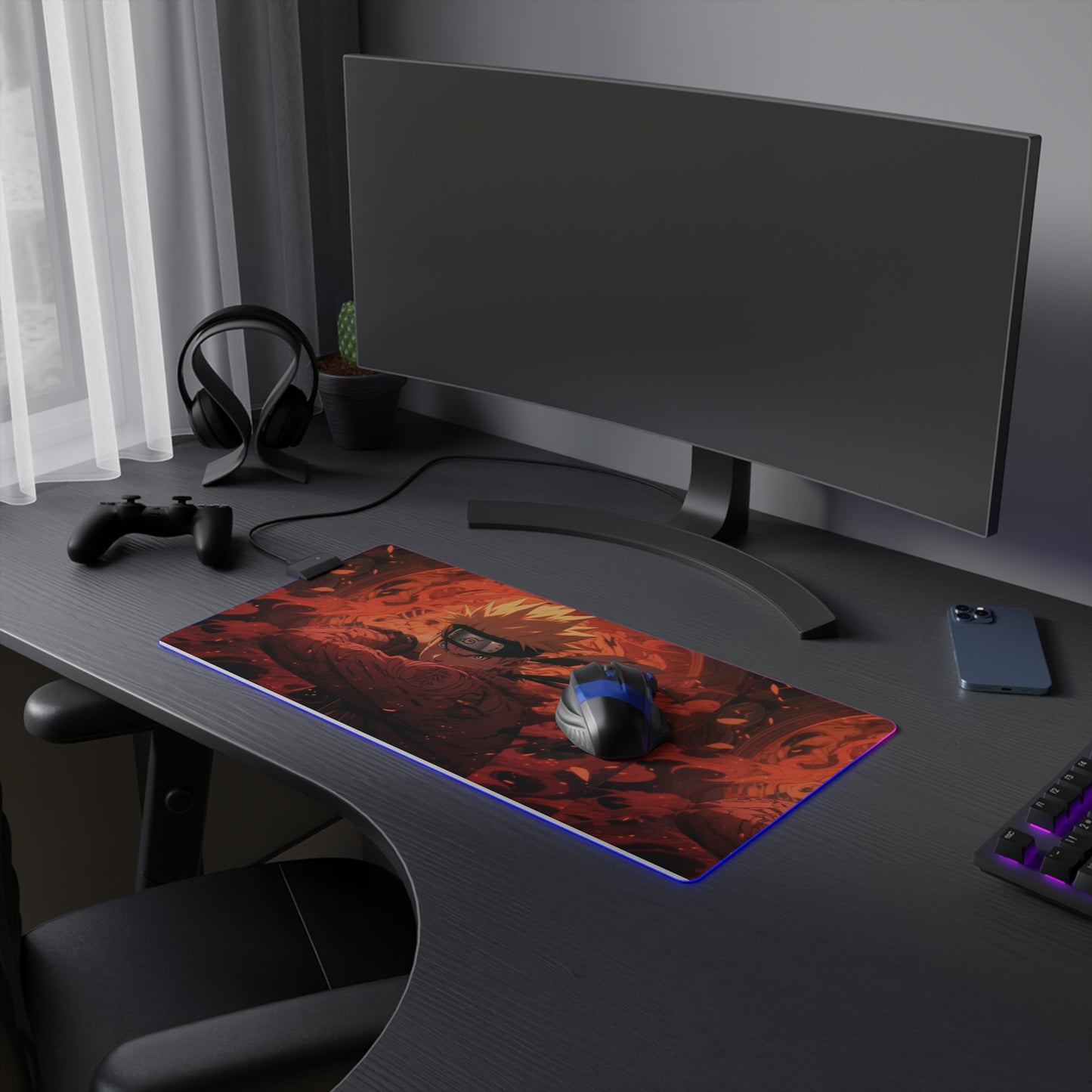 LED Gaming Mouse Pad NARUTO EDITION