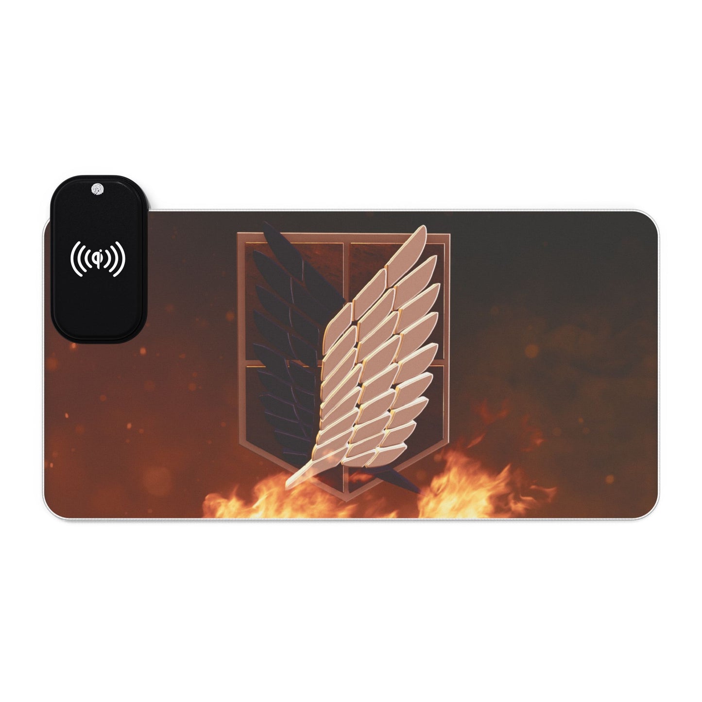 Attack on Titan  LED Gaming Mouse Pad, Wireless Charging