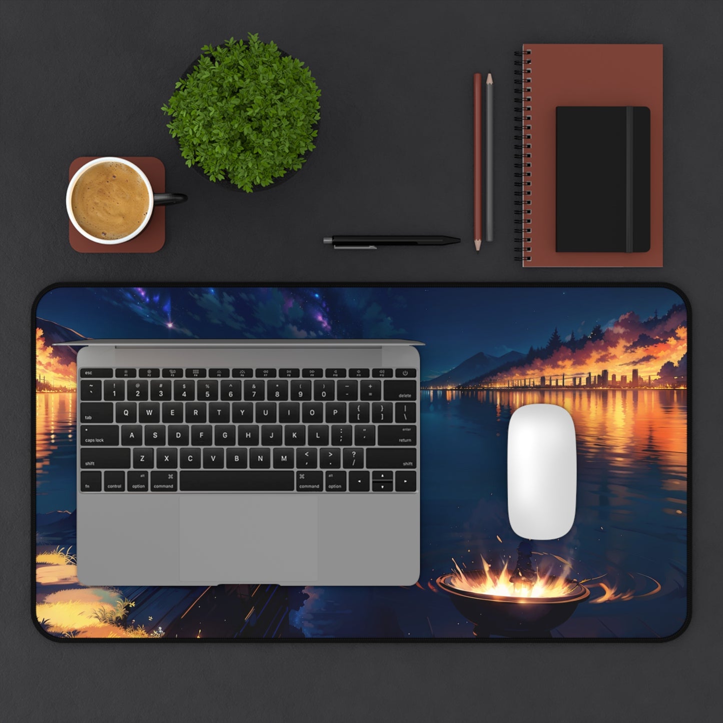 Relaxing desk mat